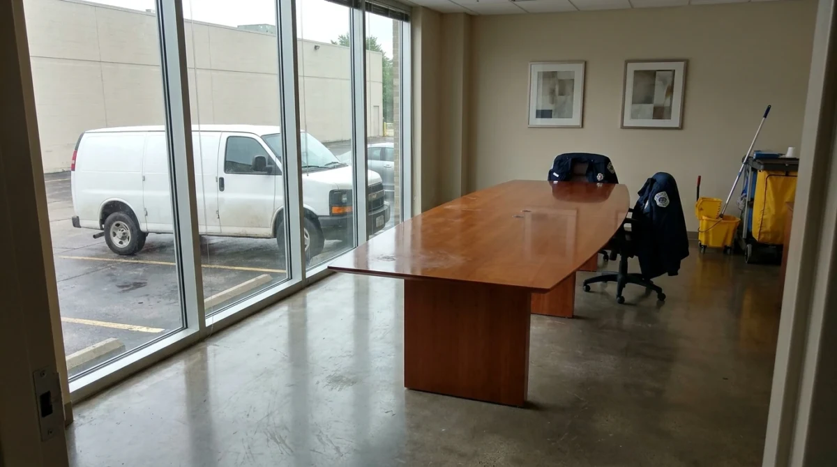 empty conference room after cleaning